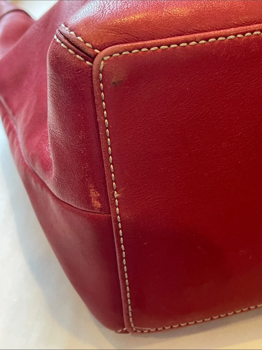 Coach Legacy Red Leather Hobo Shoulder Purse 9566 VTG